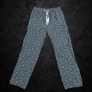Columbia Printed Poplin Lounge Pajama Pants Men's Medium Gray Cotton